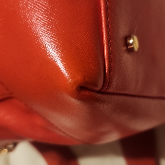 Tory Burch Dark Salmon Leather Robinson Midi Satchel - Picture 6 of 16